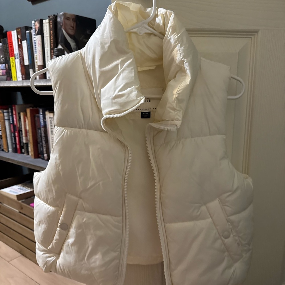 Cream Puffer Vest